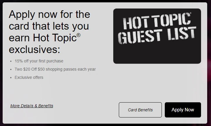 pics Pay Hot Topic Credit Card finmasters