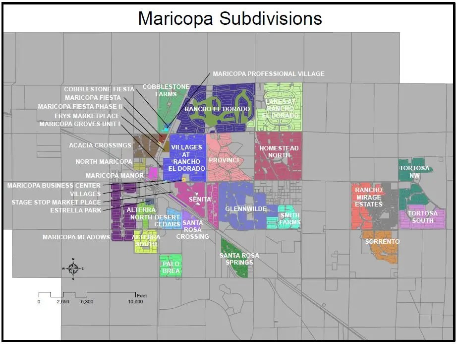 Maricopa Arizona Map Maricopa Map 