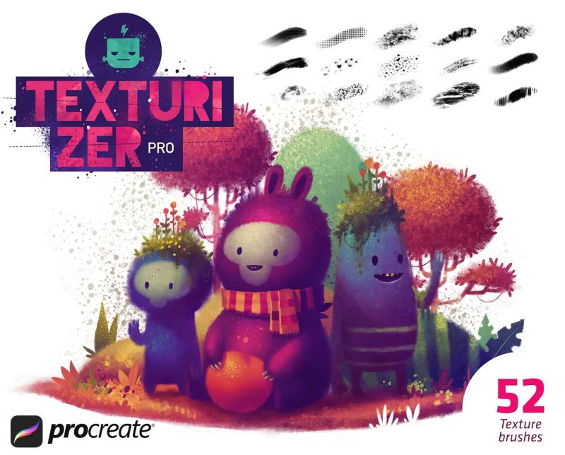 Texturizer Pro Procreate Brushes Masterbundles - Vintage Wallpapers - Amazing 4K Collection