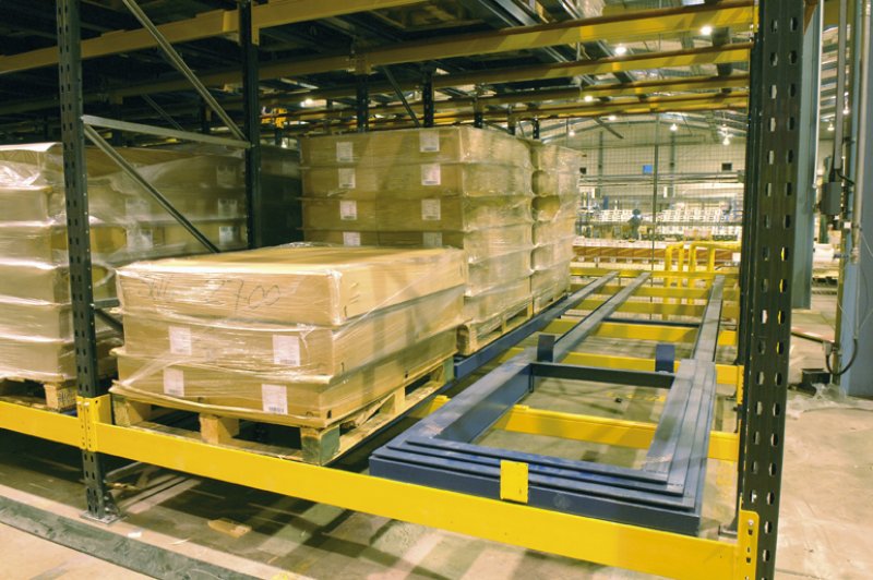 Push Back Pallet Racking - Professional Gradient Picture - Full HD