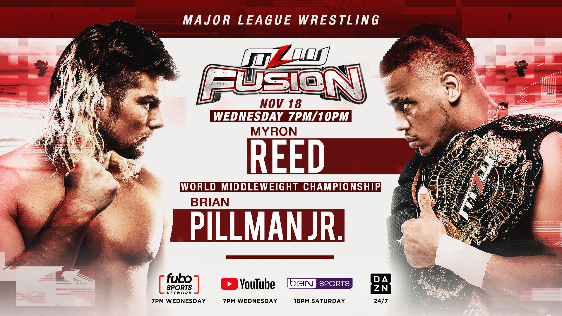 Pillman vs Reed title bout set for Nov. 18