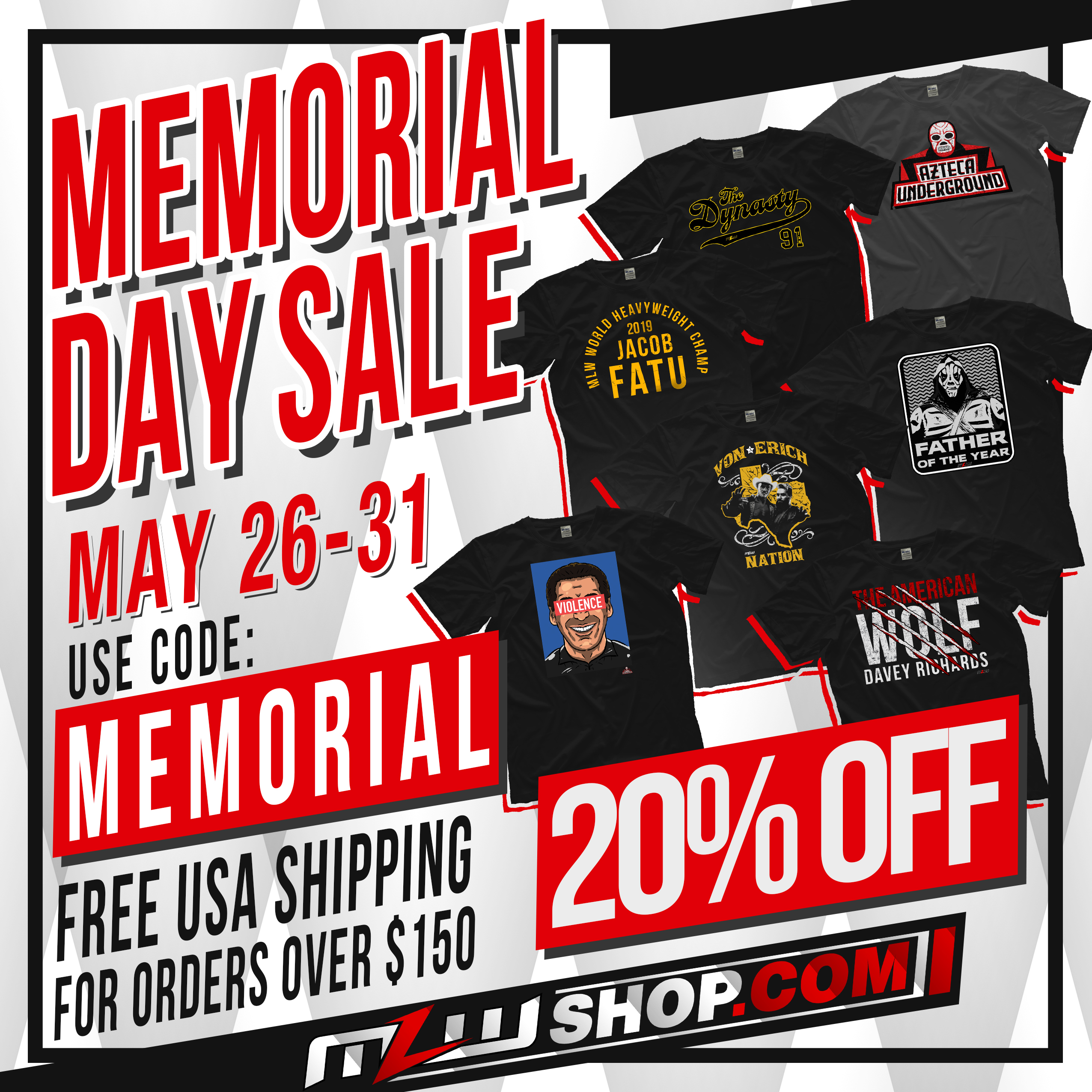 20% OFF Memorial Day Sale!