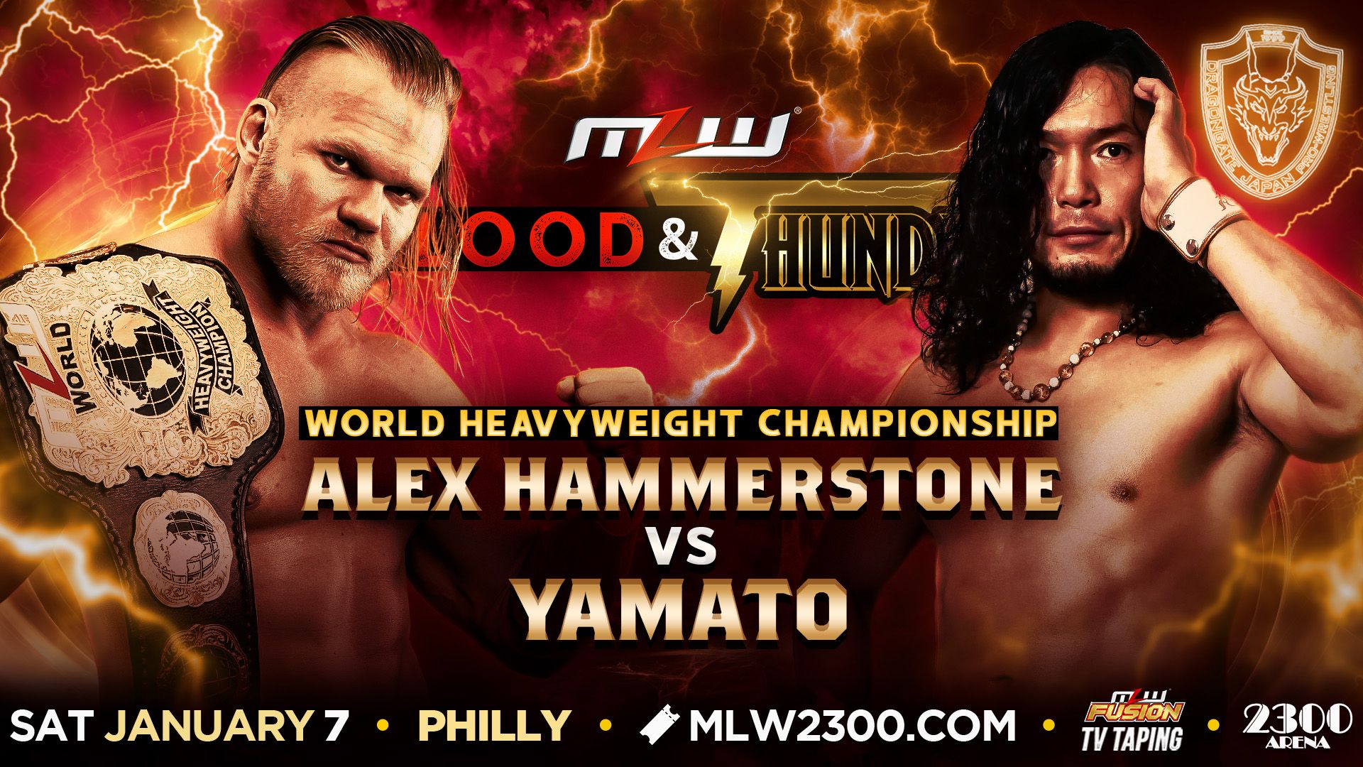 YAMATO vs. Hammerstone World Title Fight in Philly