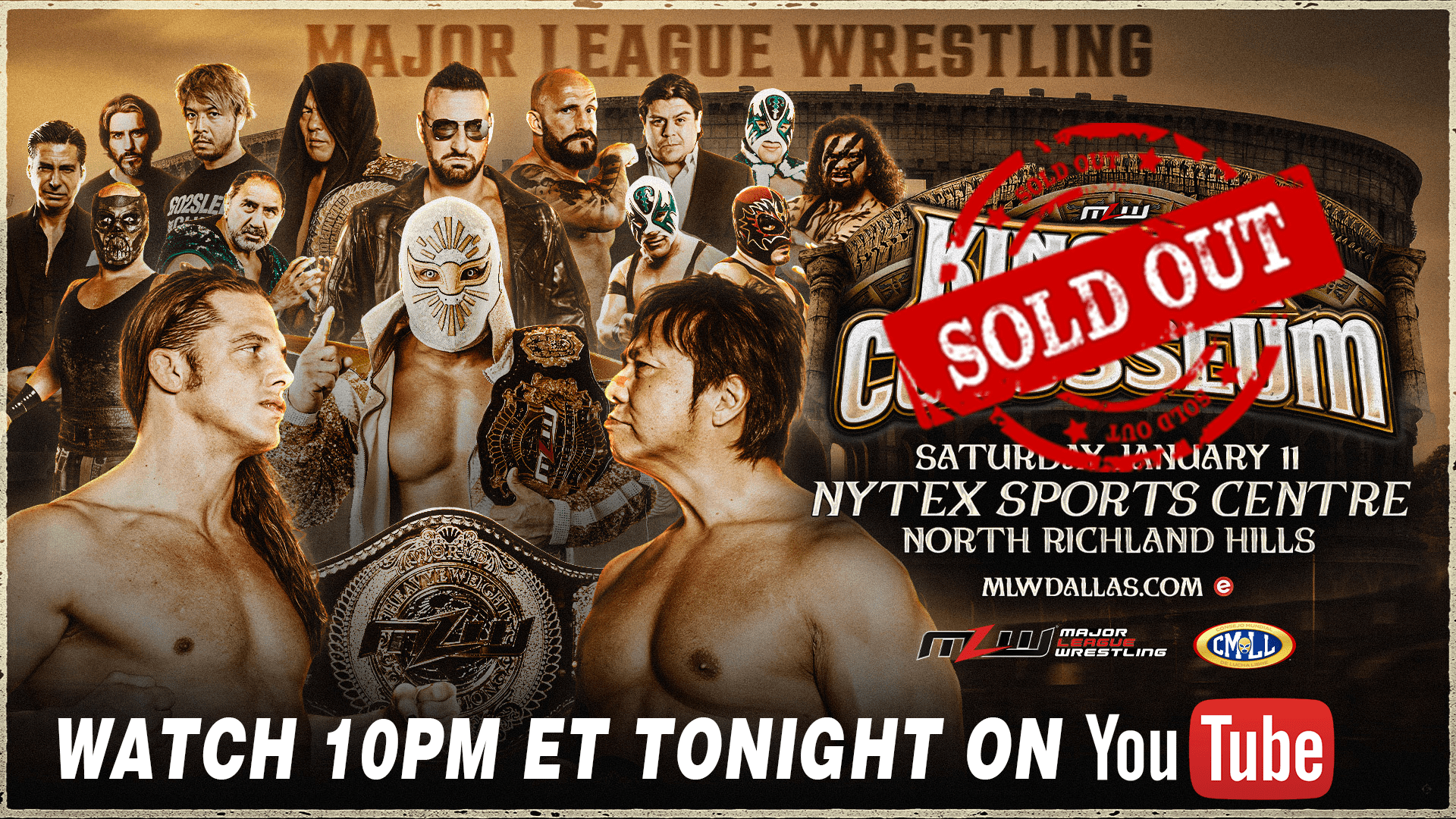 MLW Kings of Colosseum is SOLD OUT!