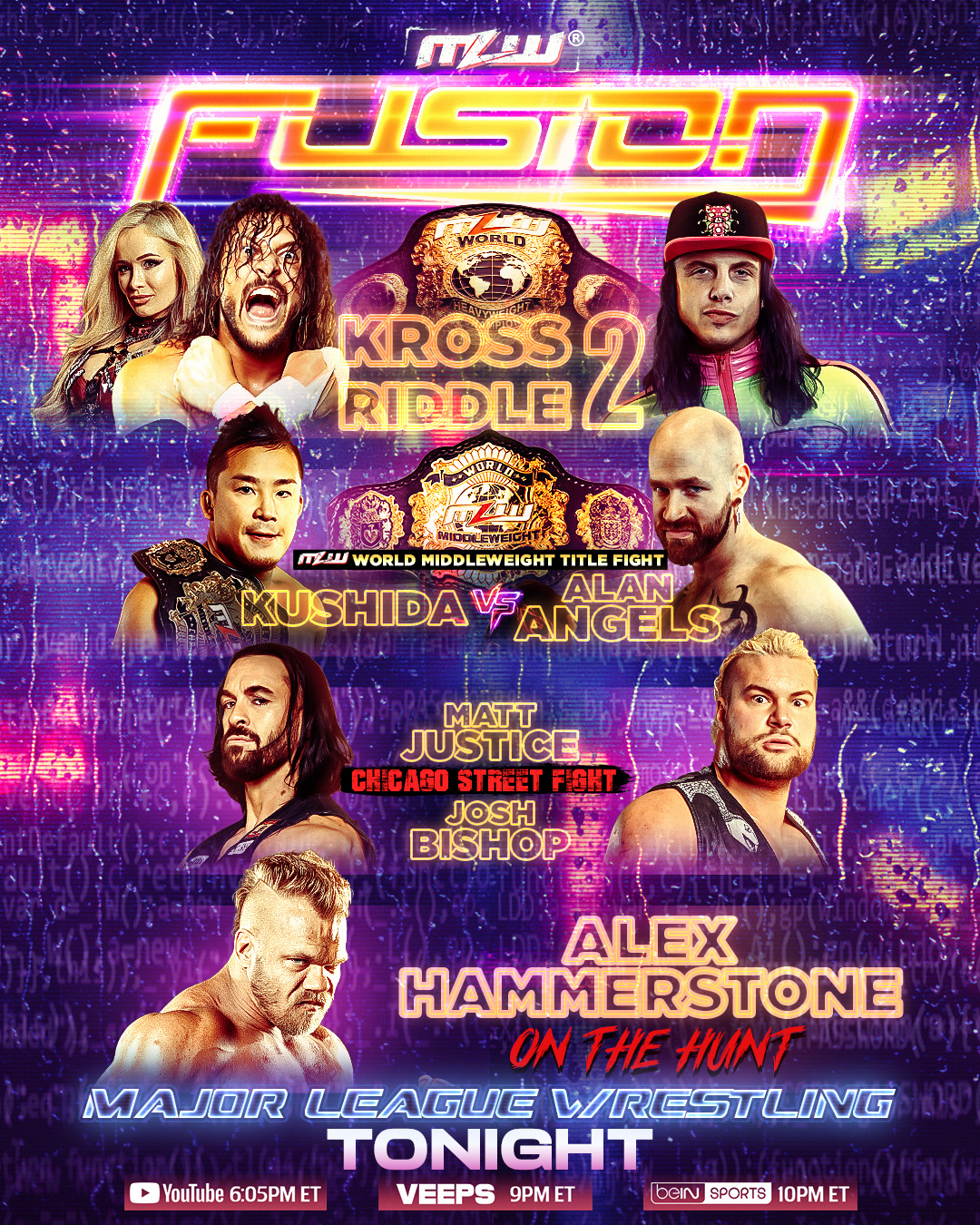 &TEAM KROSS ポスター Tonight's FUSION line-up featuring Kross vs. Riddle II