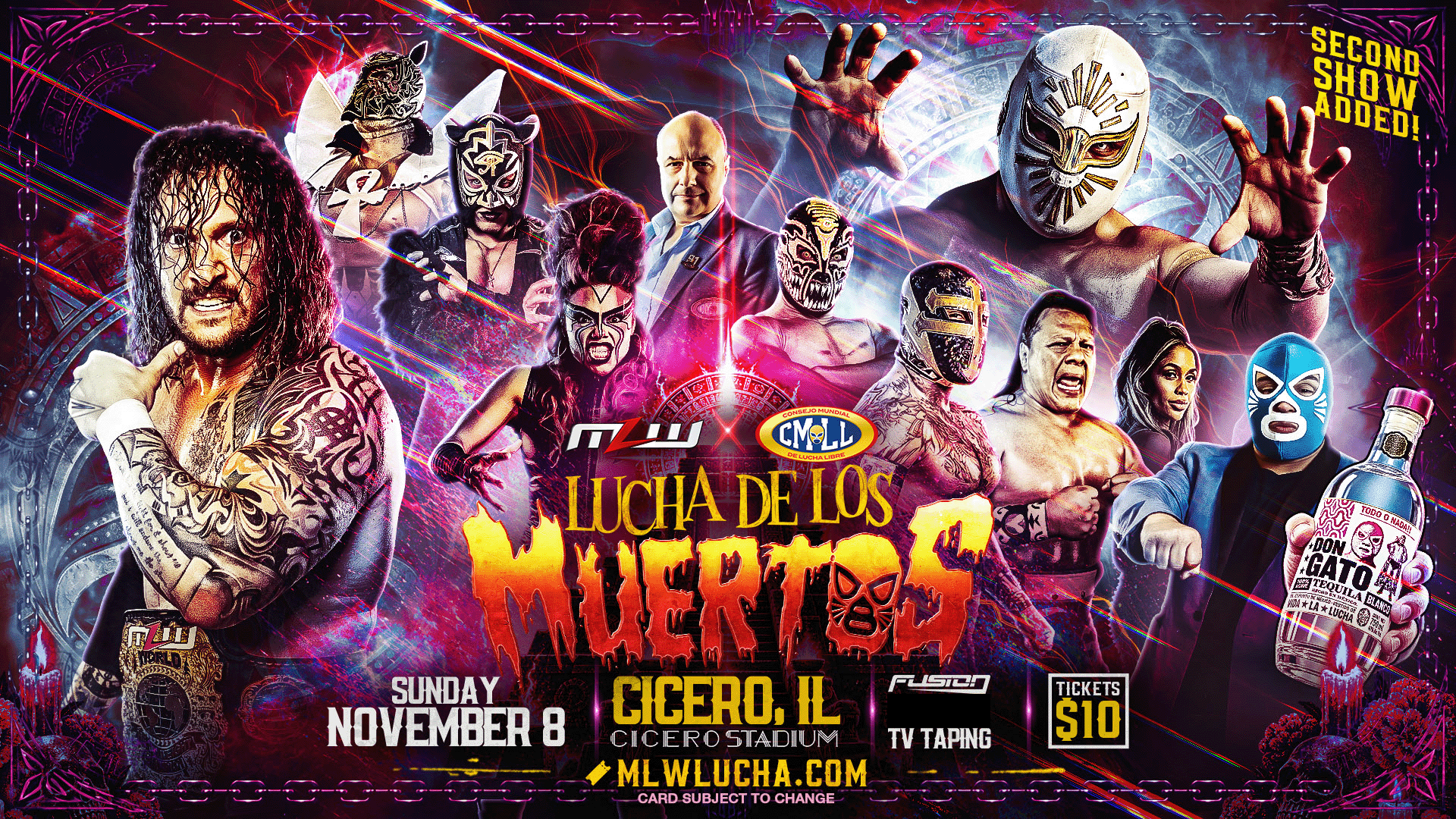 Second MLW Chicago event added for Sunday, November 8