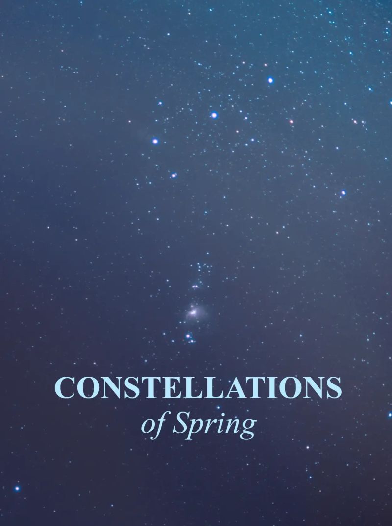 Constellations Map Spring - 4K City Patterns for Desktop
