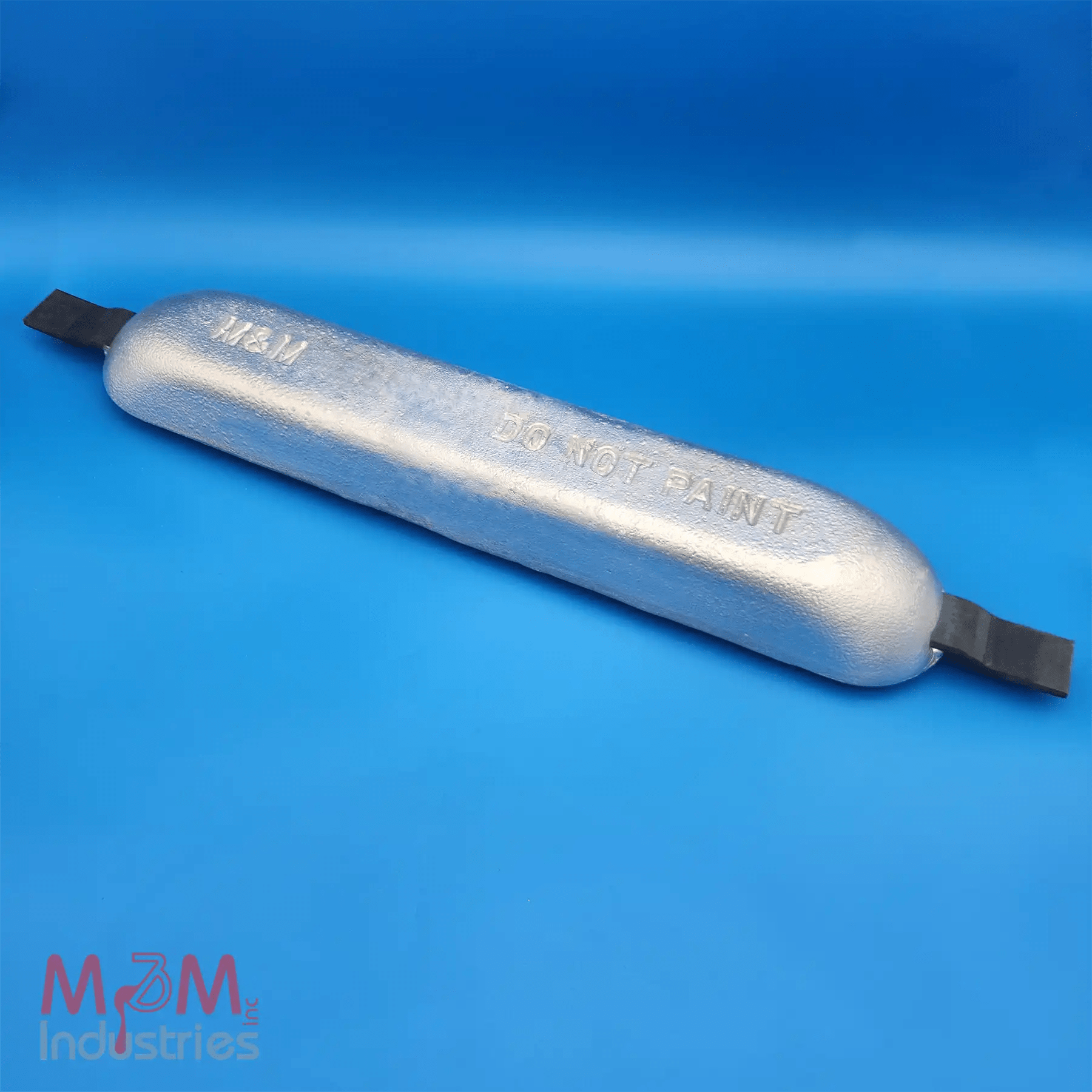 AA-1-20H Aluminum Sacrificial Anode, Weld on style, Measuring 24″ x 5″ x 2-½", MIL-A-24779 Aluminum Alloy, Nominal weight of 20 lbs, Made in USA
