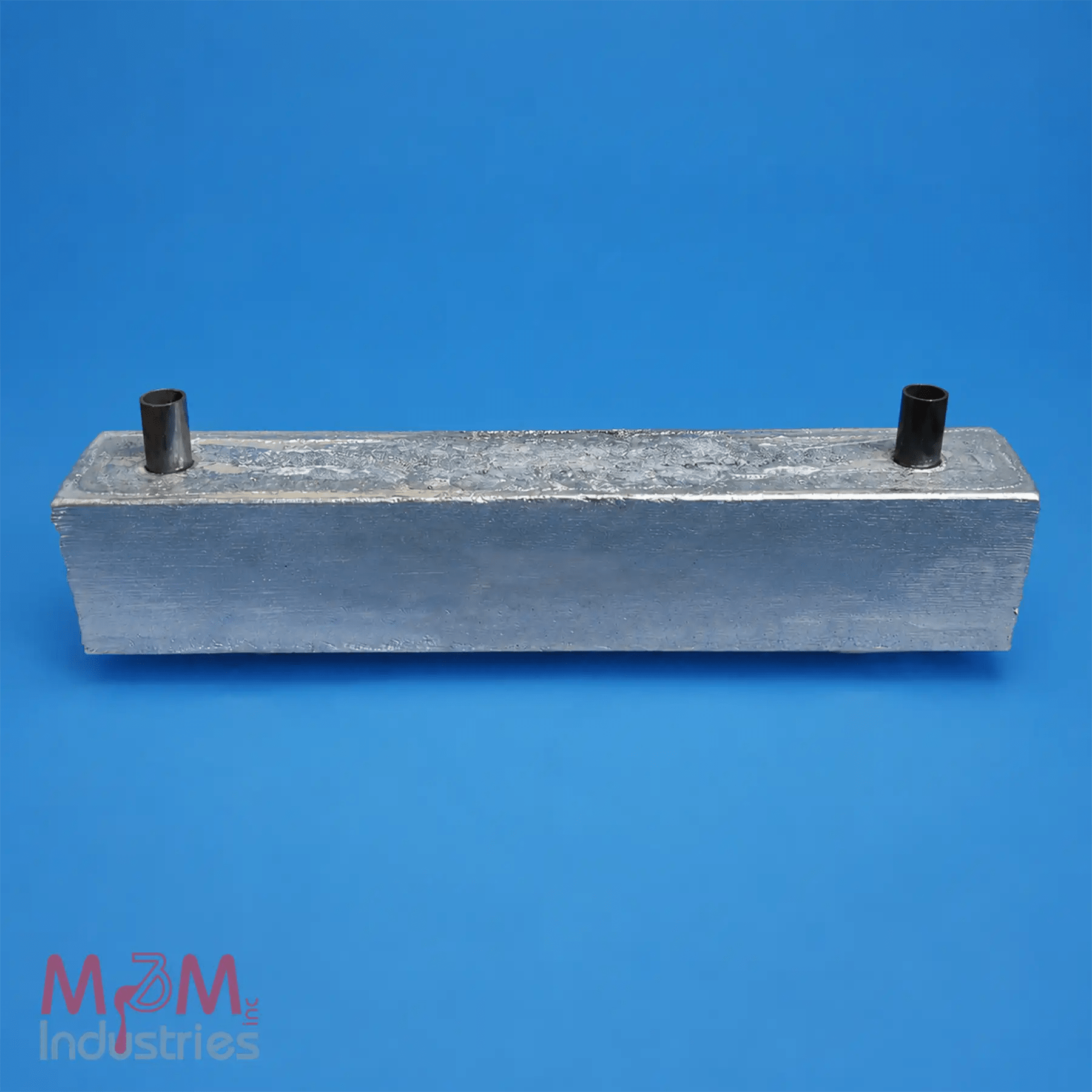 MM-C-440-9 Aluminum Sacrificial Anode, Measuring 54″ x 9″ x 9″, MIL-A-24779 or MA-3 Aluminum Alloy, net weight of 440 lbs, Made in USA by M&M Industries, Cathodic Protection,