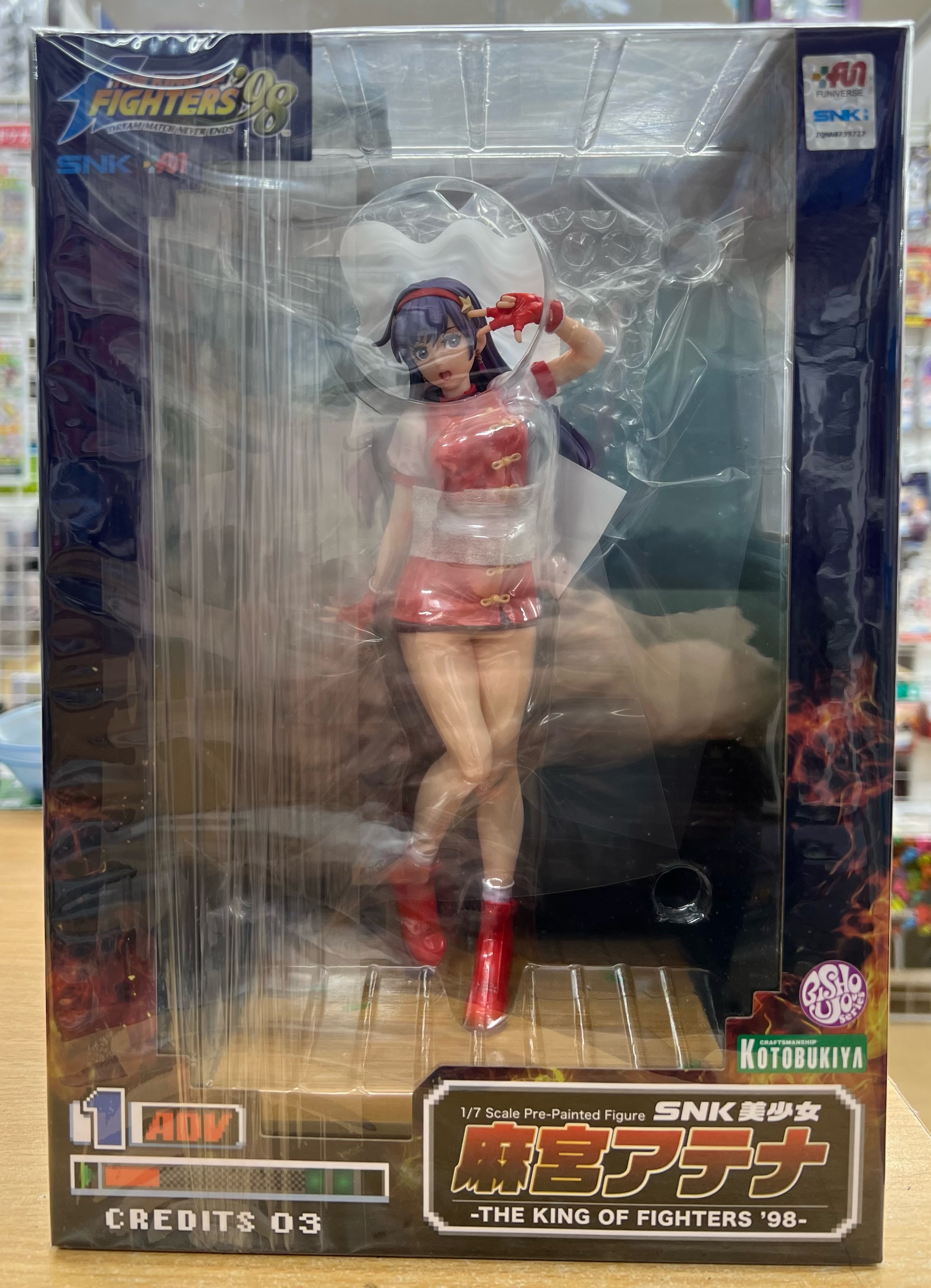 桃太郎王国 西船橋店の最新買い取り情報『壽屋(KOTOBUKIYA)　麻宮アテナ ​「ザ・キング・オブ・ファイターズ’98」 ​SNK美少女 ​1/7 ​PVC塗装済み完成品フィギュア』