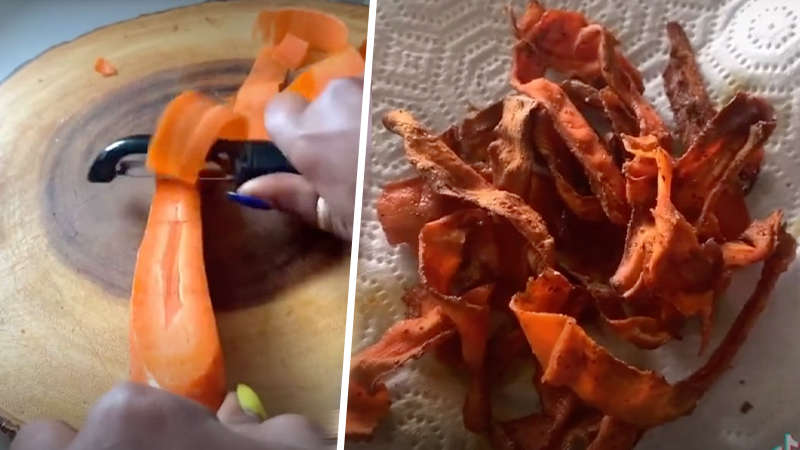 watch vegan chef shares viral video of her carrot bacon - dublins fm104 on carrot bacon recipe tabitha brown oven