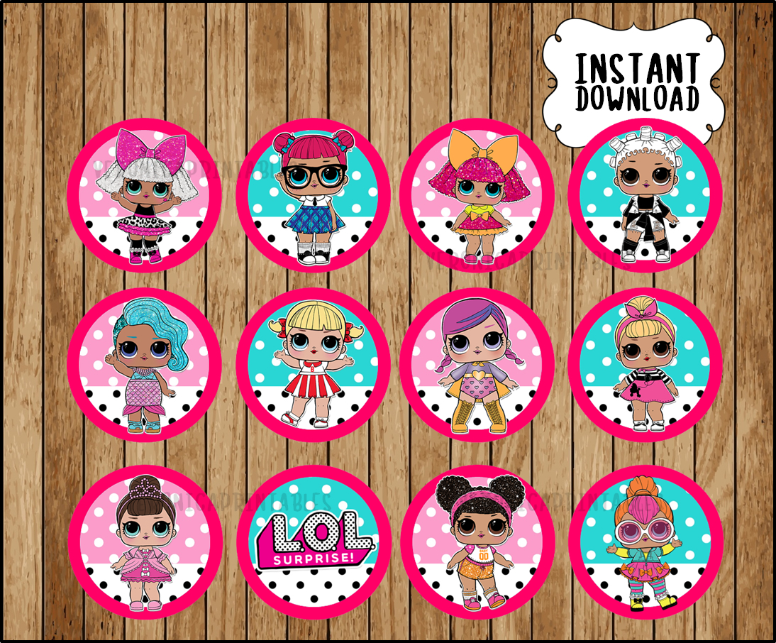 Lol Surprise Doll Cupcake Toppers Printable The Cake Boutique