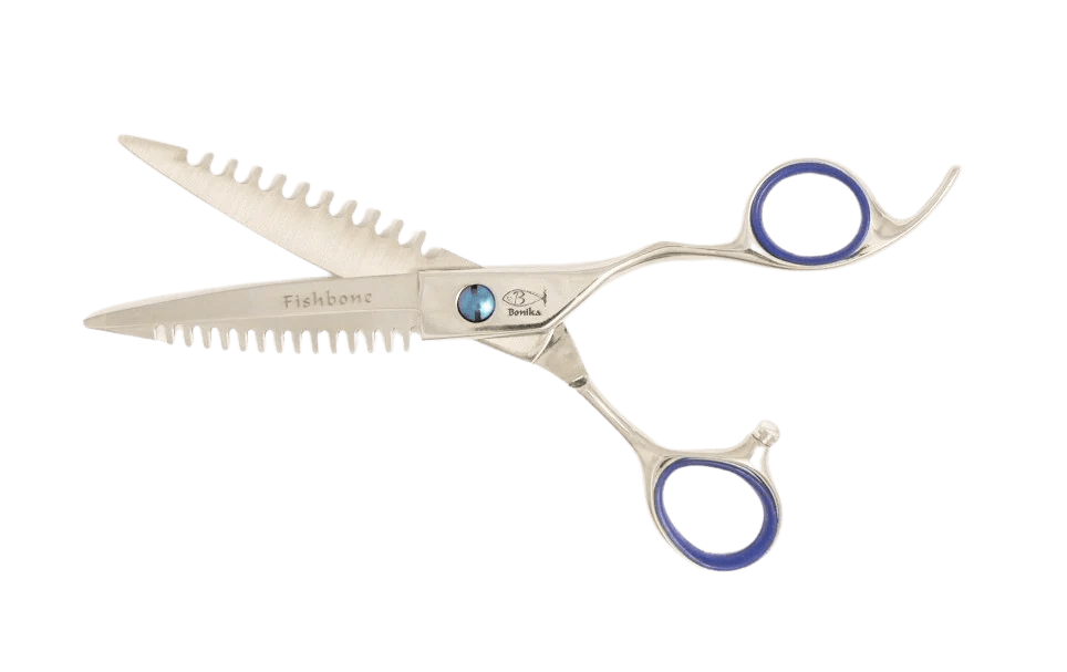 Bonika Fishbone Razor shears open image