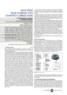 We review all the latest and greatest gadgets, parts, and other doohickeys just for you. High Speed Gear Hobbing With Cemented Carbide Hobs Mm Science Journal