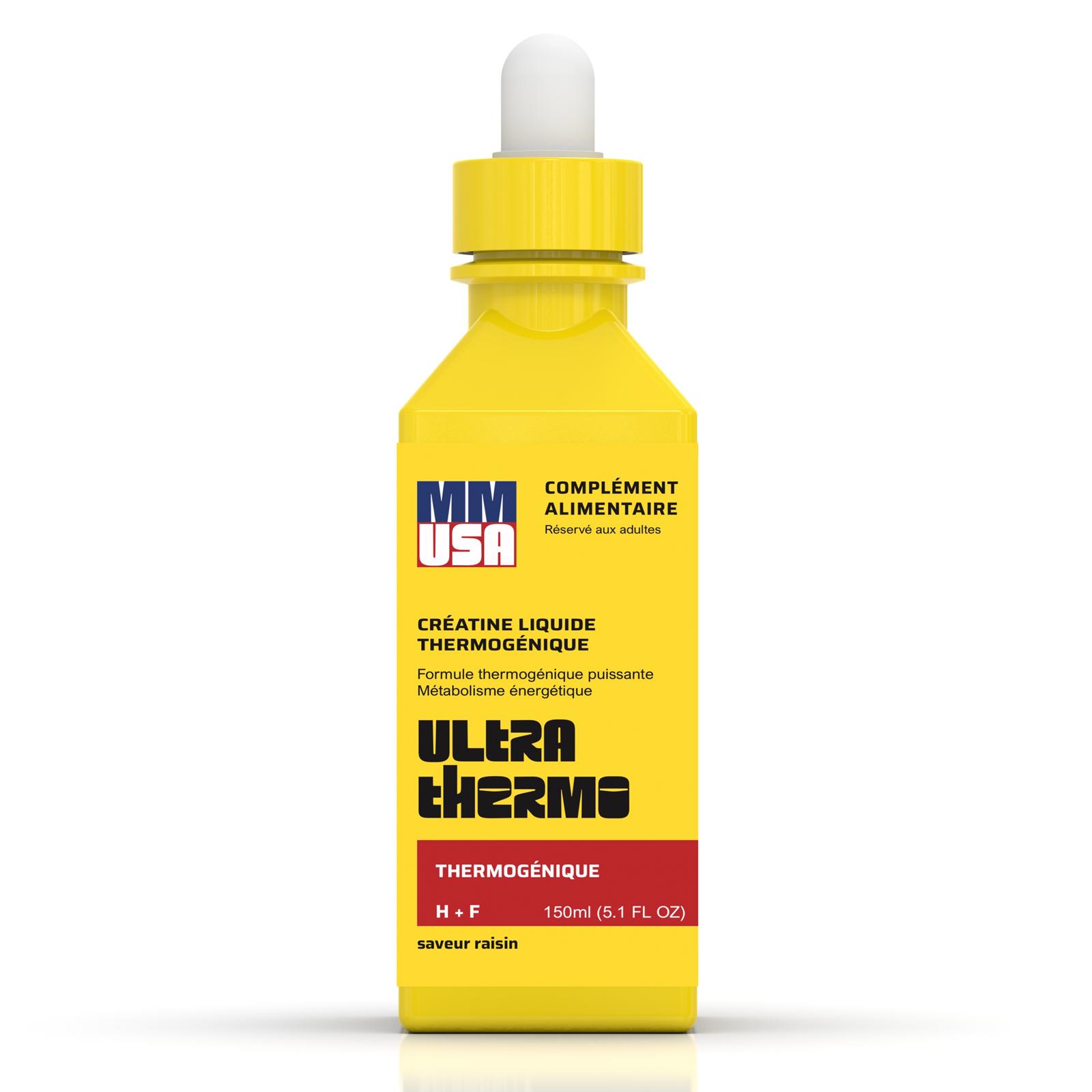 Ultra Thermo MMUSA créatine liquide brûleur de graisse cerise raisin fraise