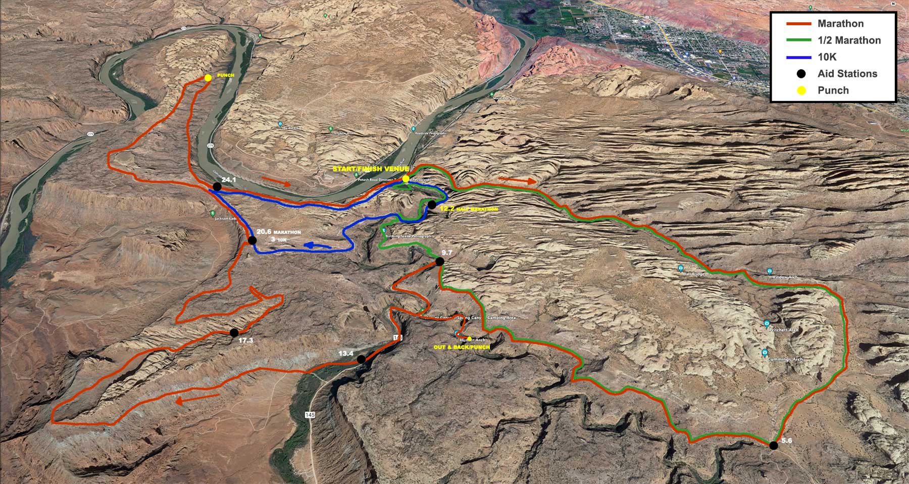 The Course Moab Trail Marathon 