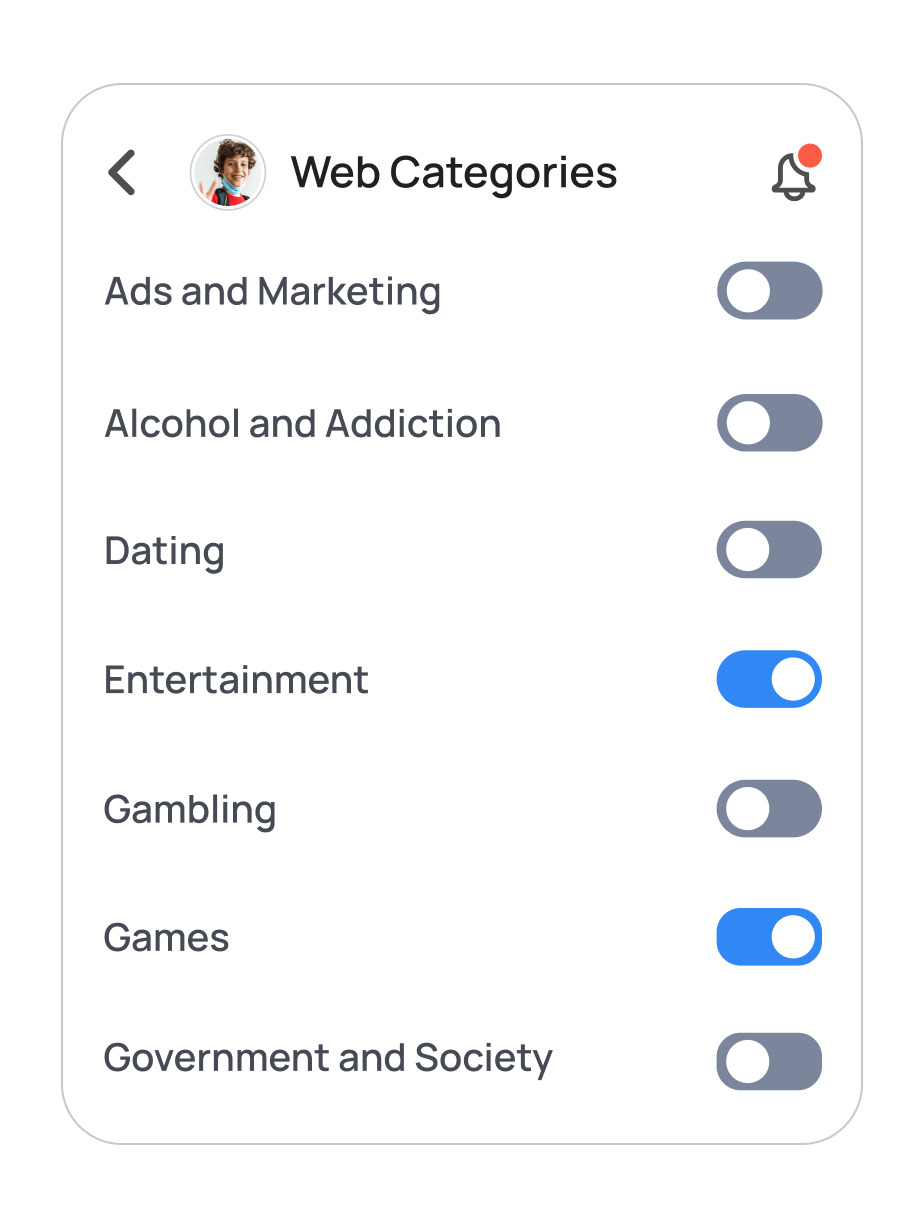 Mobicip Content Filtering