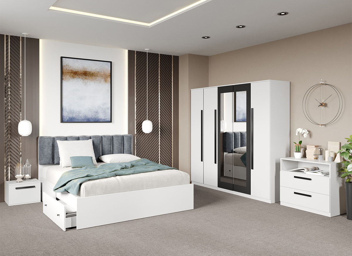 Set dormitor complet Alb