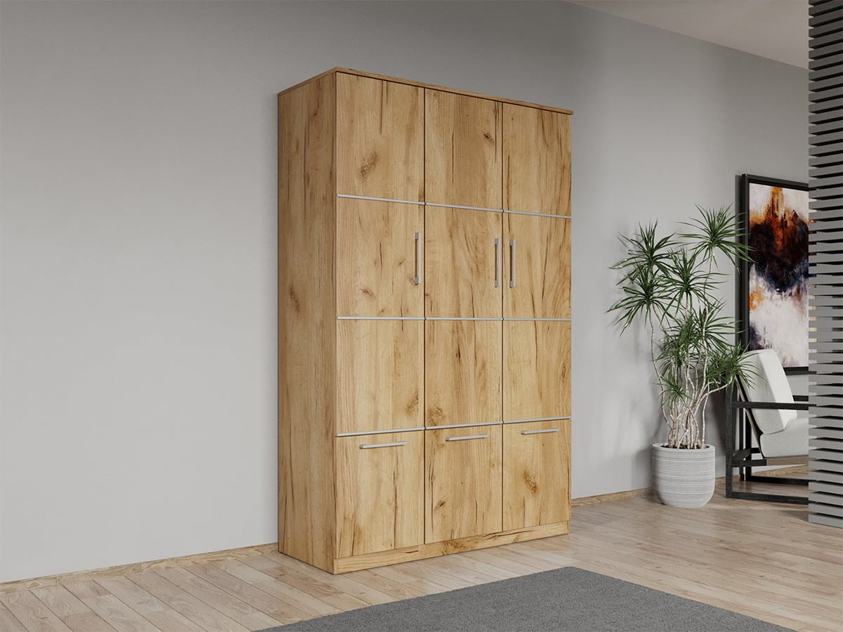 Dulap dormitor Stejar Auriu 3U