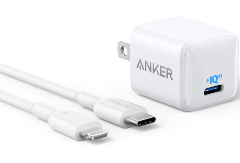 Anker 20W Fast Charger for iPhone with 6ft USBC to Lightning Cable