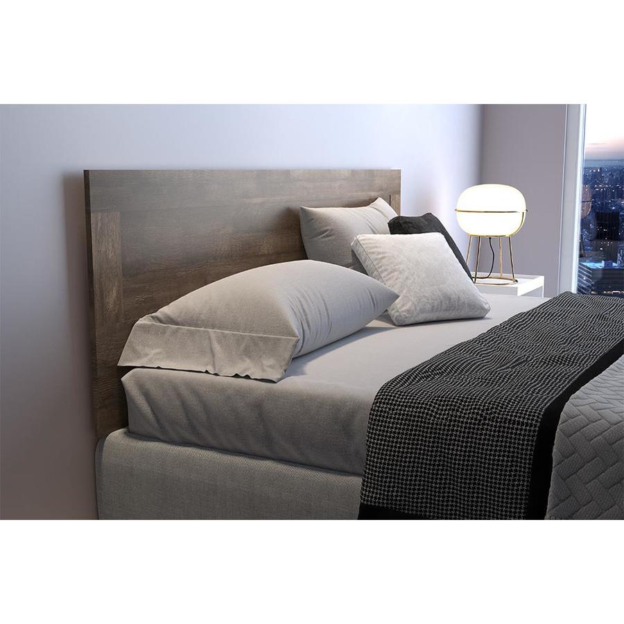 International Home Modern Rustic Dark Brown Wood King Bedroom Set In The Bedroom Sets Department At Lowes Com