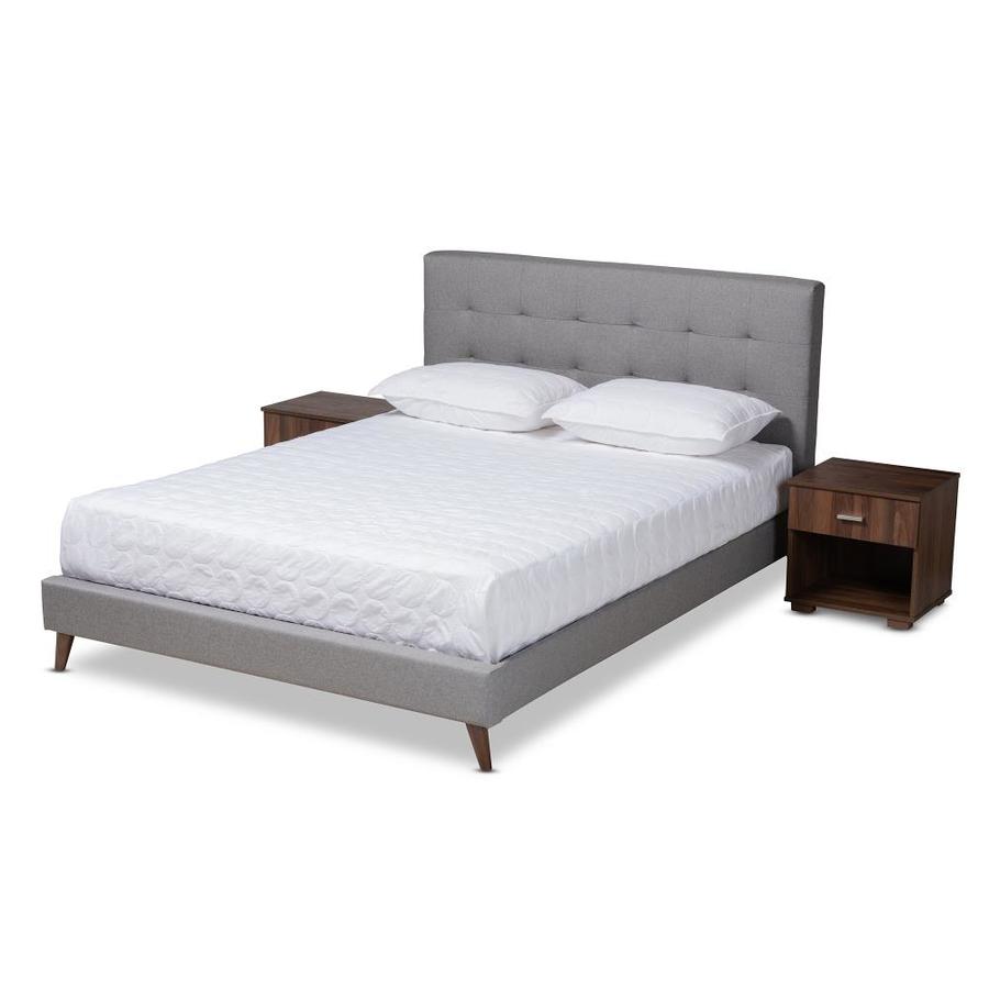 International Home Modern Rustic Dark Brown Wood King Bedroom Set In The Bedroom Sets Department At Lowes Com