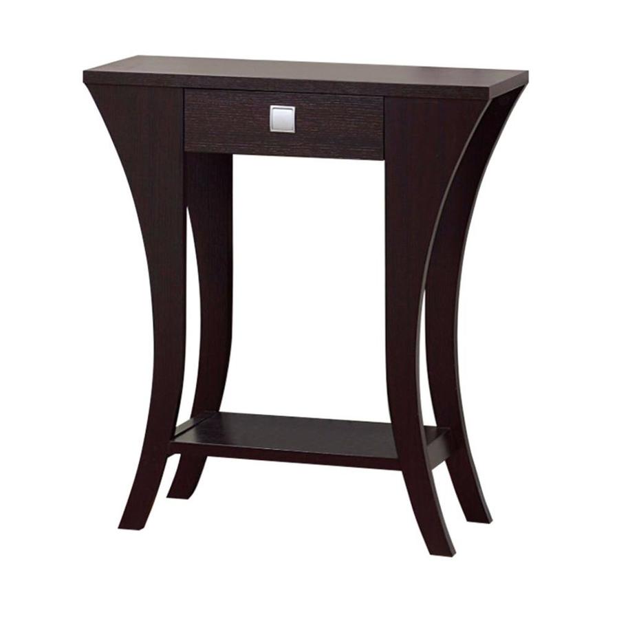Benzara Dark Brown Modern Console Table In The Console Tables Department At Lowes Com