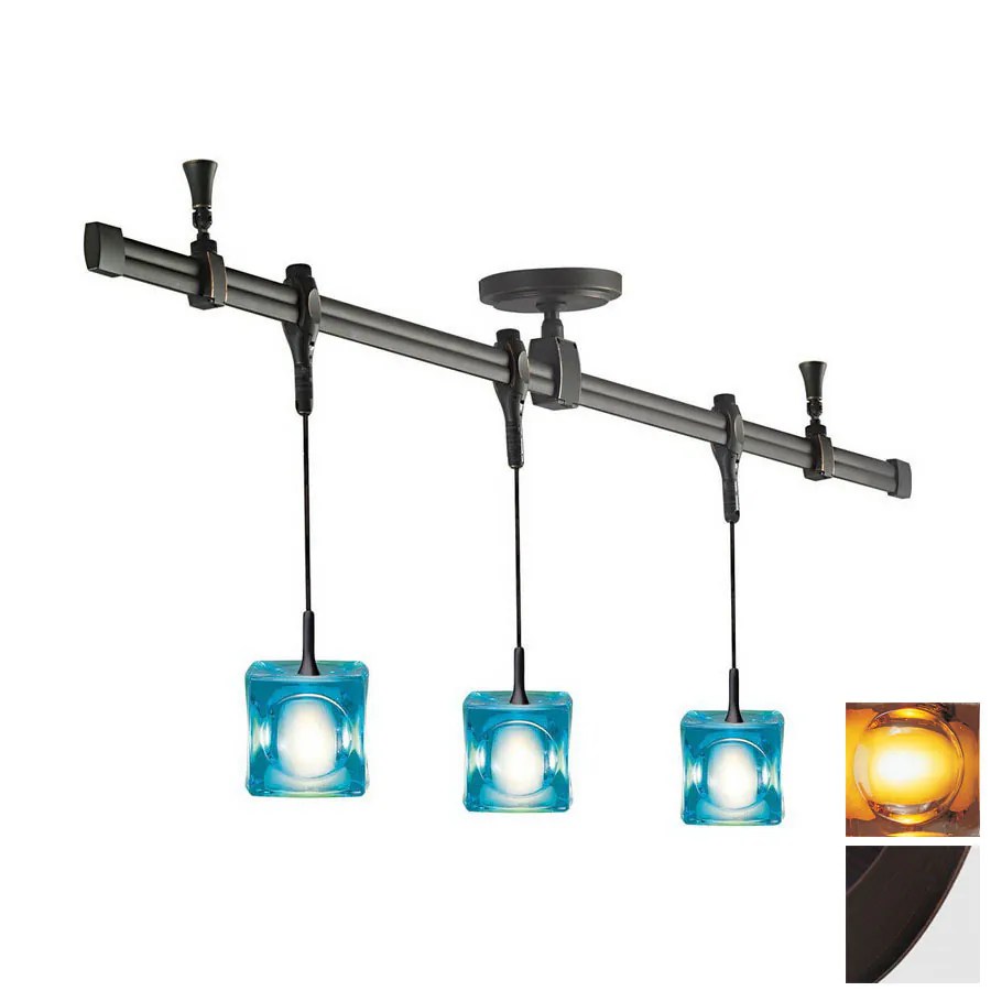 Kichler Bellamy 4-Light 34.25-in Olde Bronze Fixed Track ...