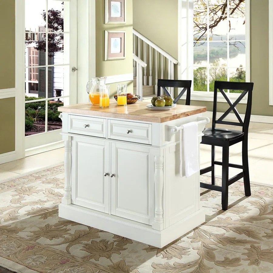 The attractive Black kitchen island completed by back ...