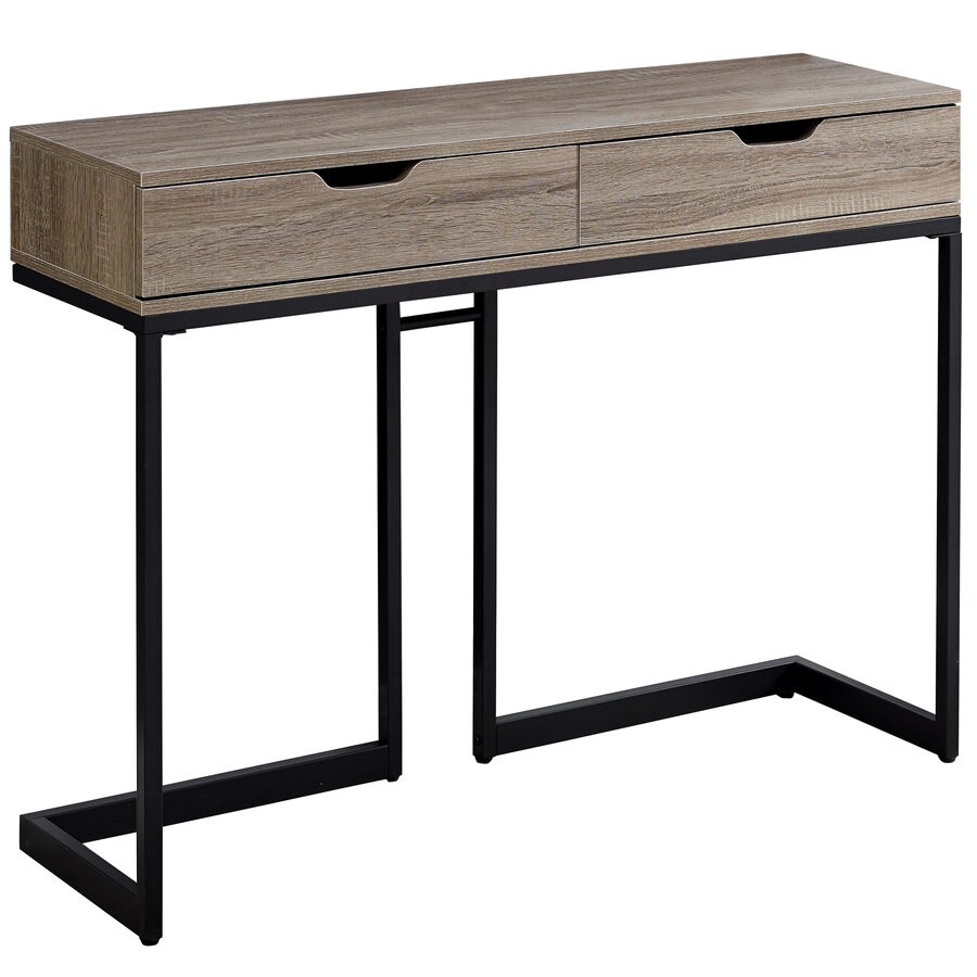 Monarch Specialties Dark Taupe Reclaimed Wood Look Modern Console Table In The Console Tables Department At Lowes Com
