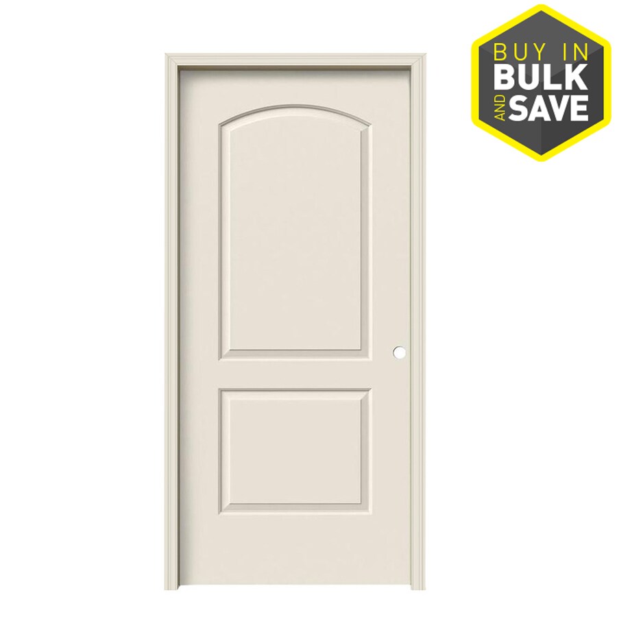 Reliabilt Round Top Primed 2 Panel Round Top Hollow Core Molded Composite Single Pre Hung Door Common 36 In X 80 In Actual 37 5 In X 81 5 In In The Prehung Interior Doors Department At Lowes Com