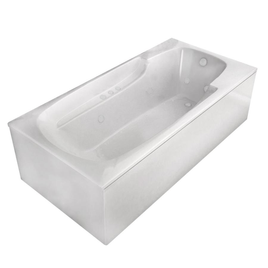 For those with limited mobility, installing a . Endurance Falcon 58.5-in White Acrylic Rectangular Left