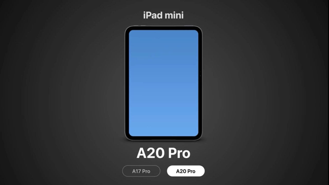 新型iPad mini、A20 Pro搭載で10月発売か。iPhone Duoとの棲み分けは？