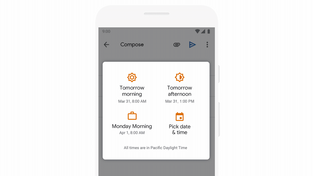 Gmail、メールを予約送信できる新機能を公開