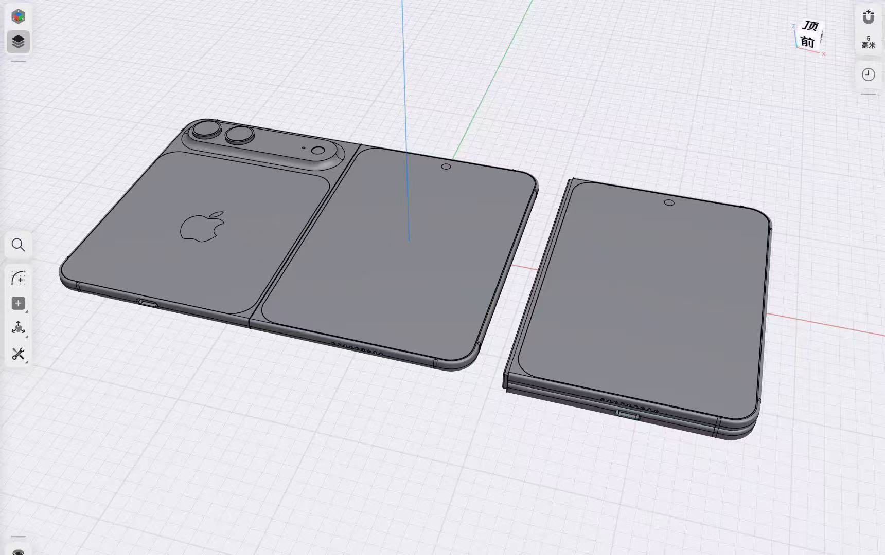 折りたたみiPhone「iPhone Fold」の画像登場。初代Pixel Foldに似た幅広デザインに？