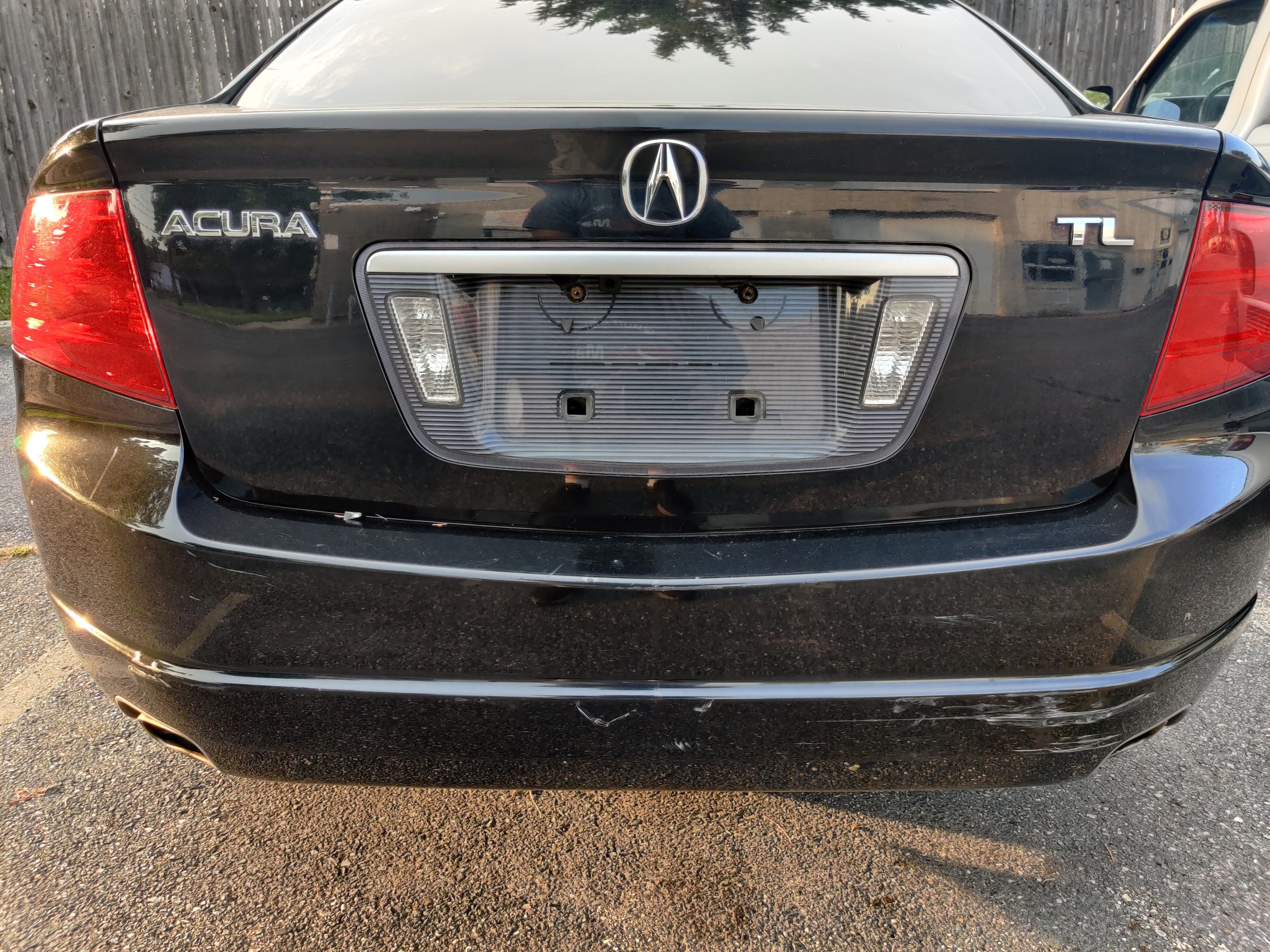 Acura tl mdx tsx license plate light backup camera