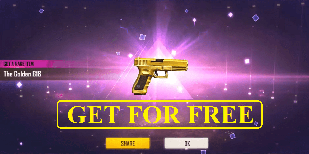 How To Get Free Golden G18 Skin In Free Fire Mobile Mode Gaming