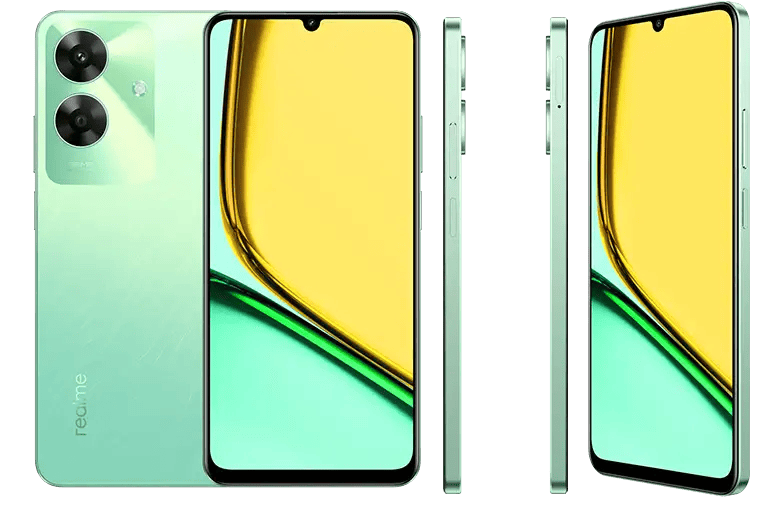 Realme C61 Image Front Back