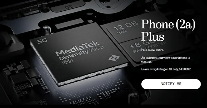 Nothing Phone (2a) Plus Launch Poster