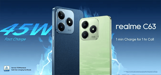 Realme C63 Charging Time