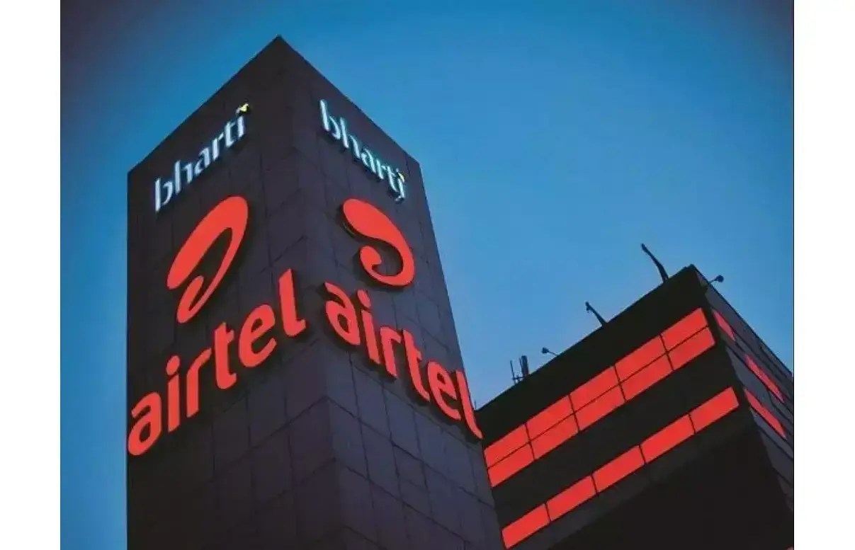 Airtel Logo on Building