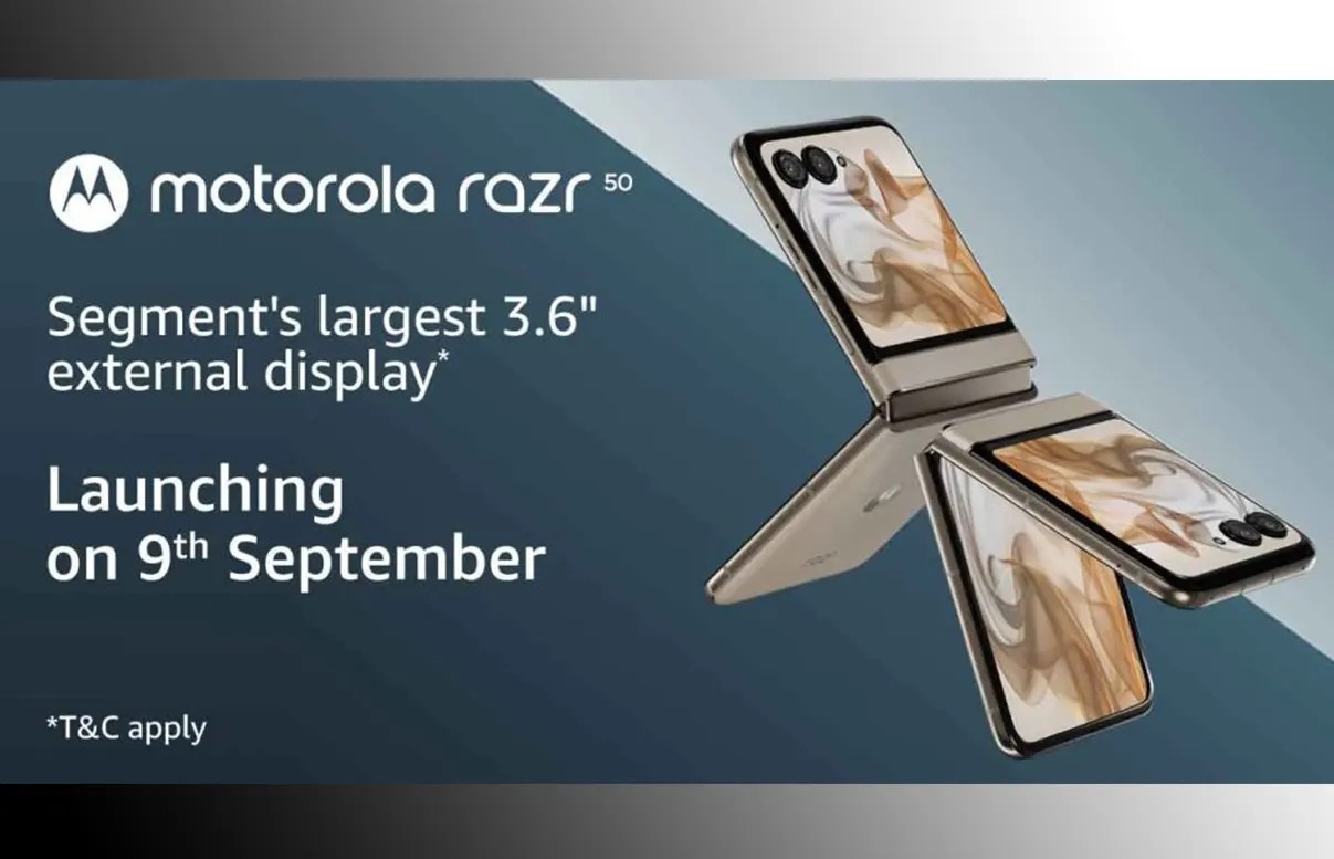 Motorola Razr 50 Launch date India Banner