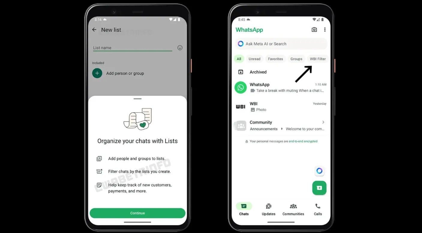 WhatsApp Customer Chat Filer
