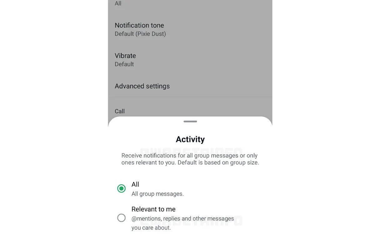WhatsApp Group Chat Notifications