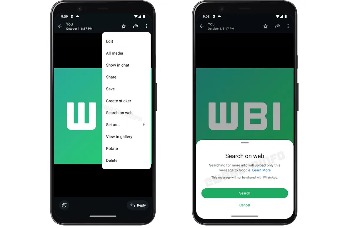 WhatsApp Search on Web