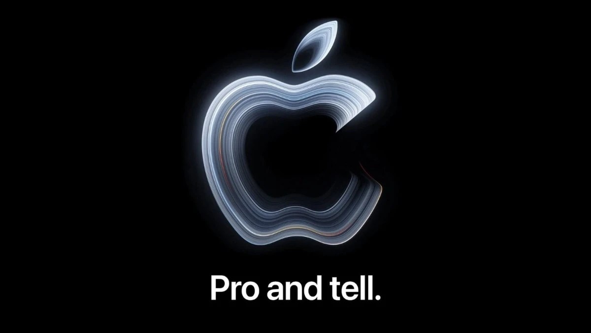Apple October 28 event Pro and tell invite logo
