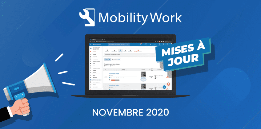 Nouveautés GMAO : QR codes, recherche et export de données | Novembre 2020