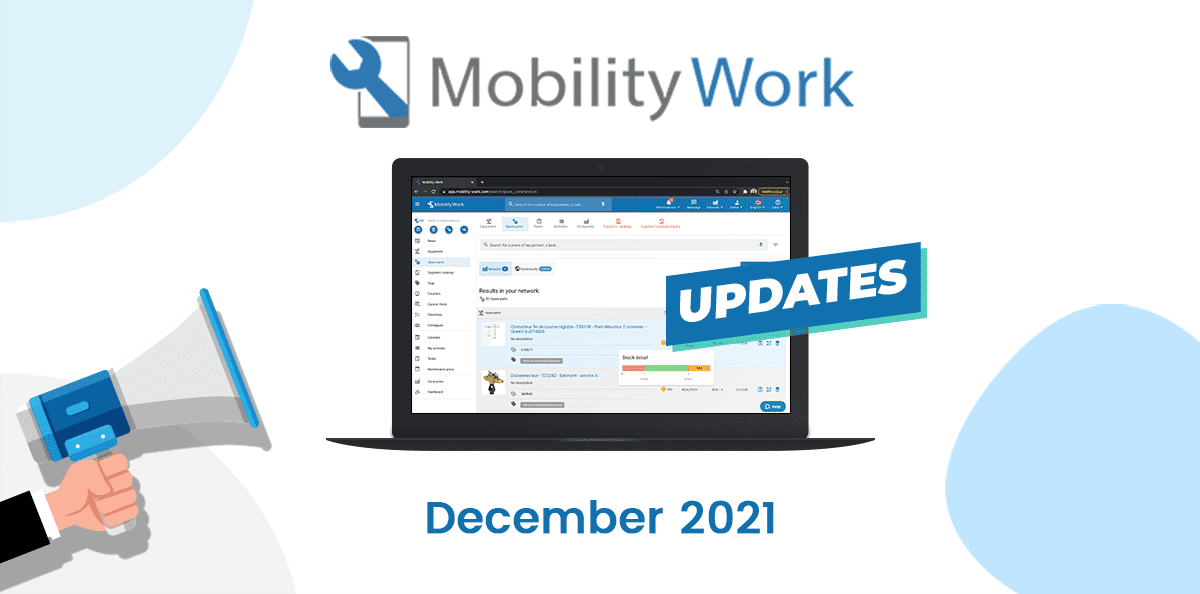 CMMS Updates: visualize your spare parts stock and your expenditures
