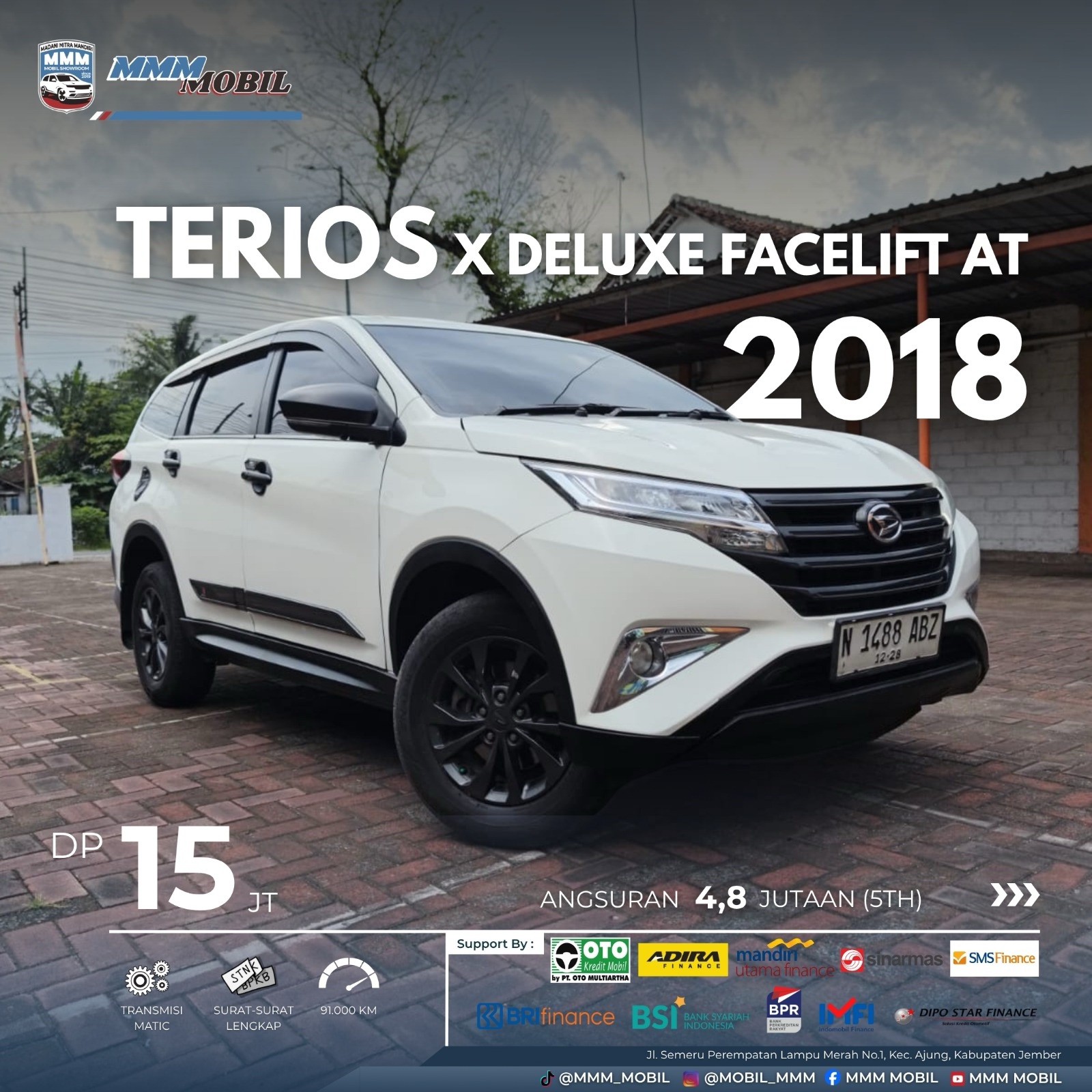 Terios X Deluxe Facelift AT (Matic) 2018