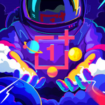 Przykłady visuali z ikoną OnePlus („1”)